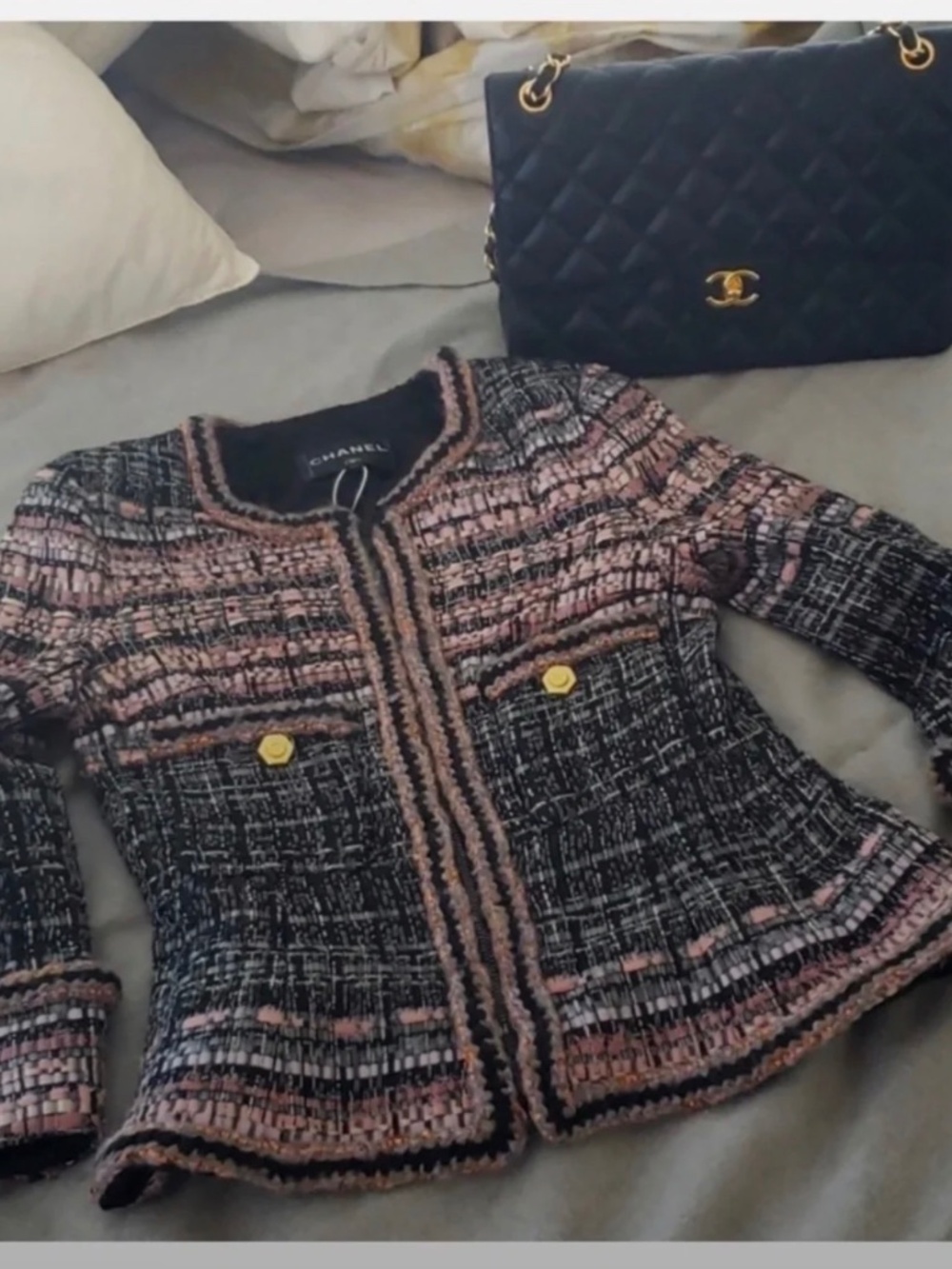 Chanel Pink & Black Jacket